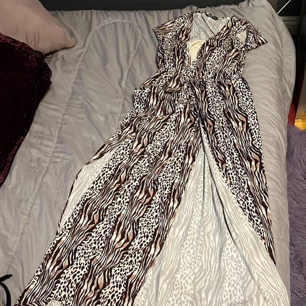 Print maxi dress